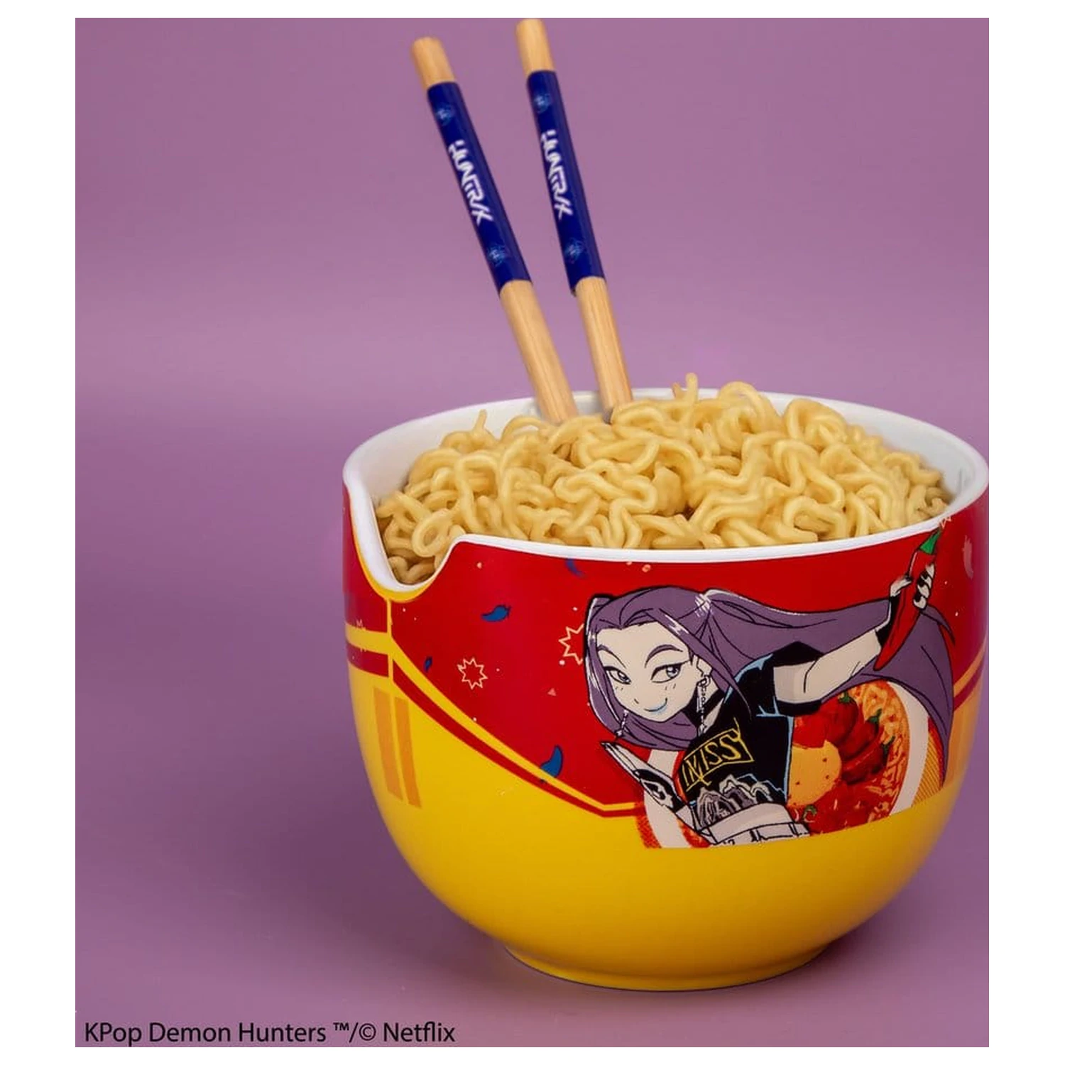 KPop Demon Hunters Mira Spice Queen Ramen tál és evőpálcika termékfotó