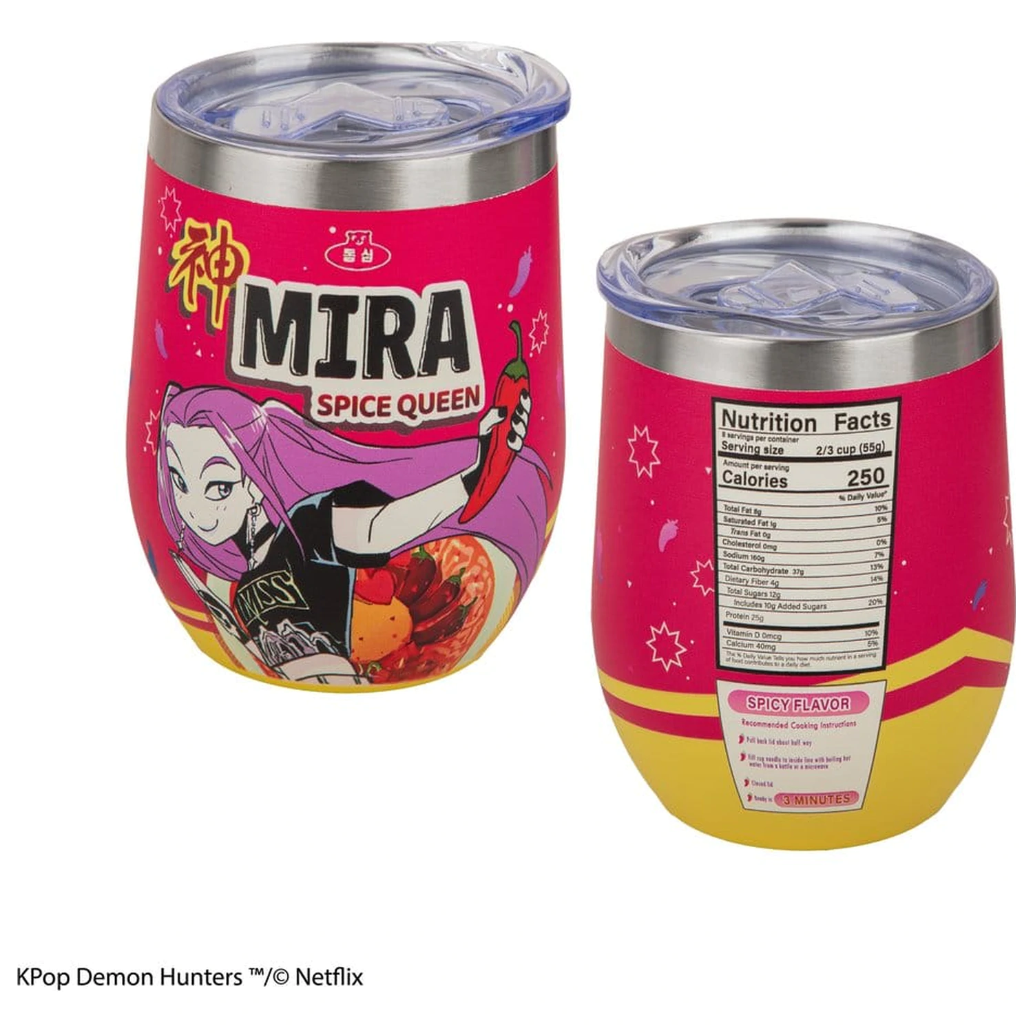 KPop Demon Hunters Mira Spice Queen utazó bögre  termékfotó