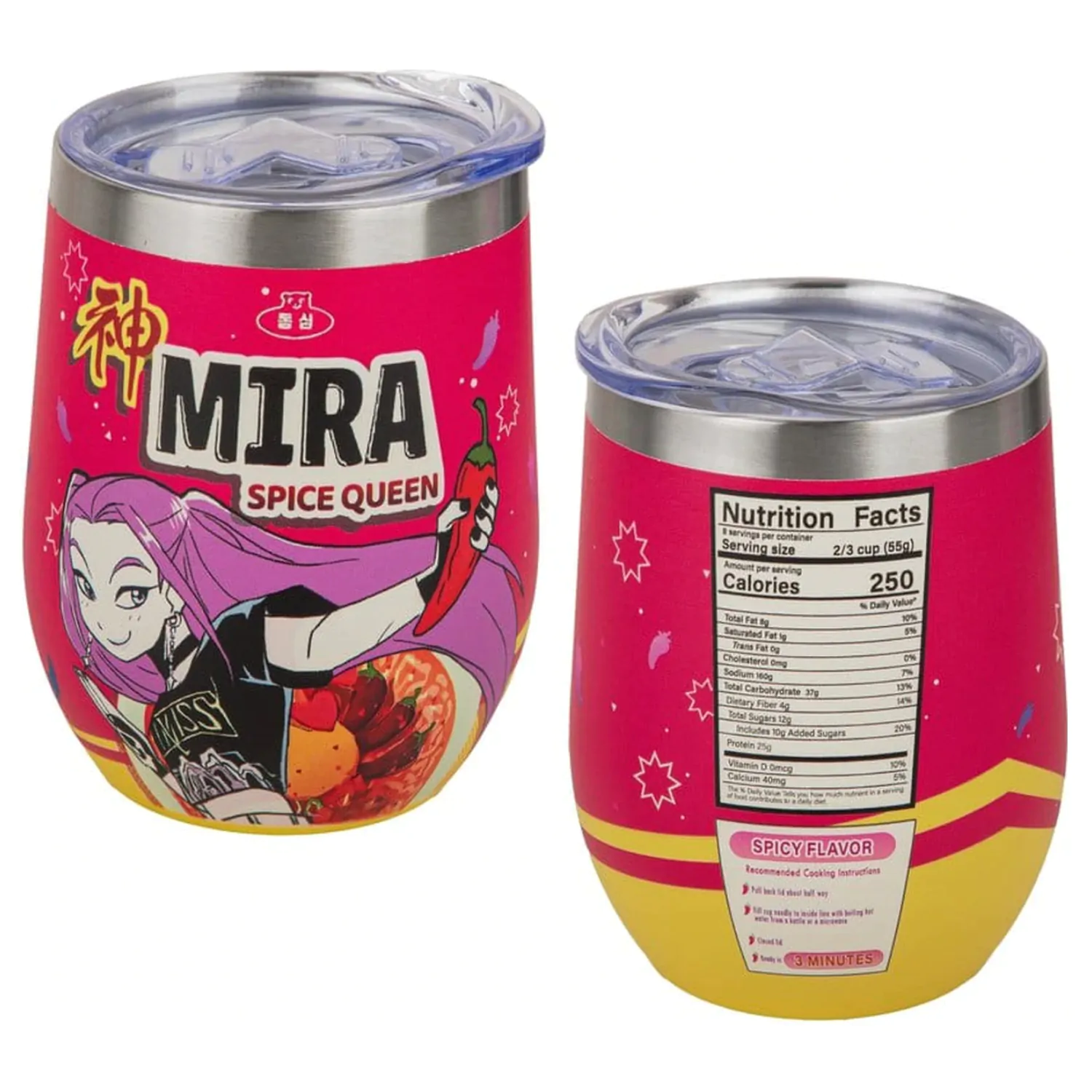 KPop Demon Hunters Mira Spice Queen utazó bögre  termékfotó