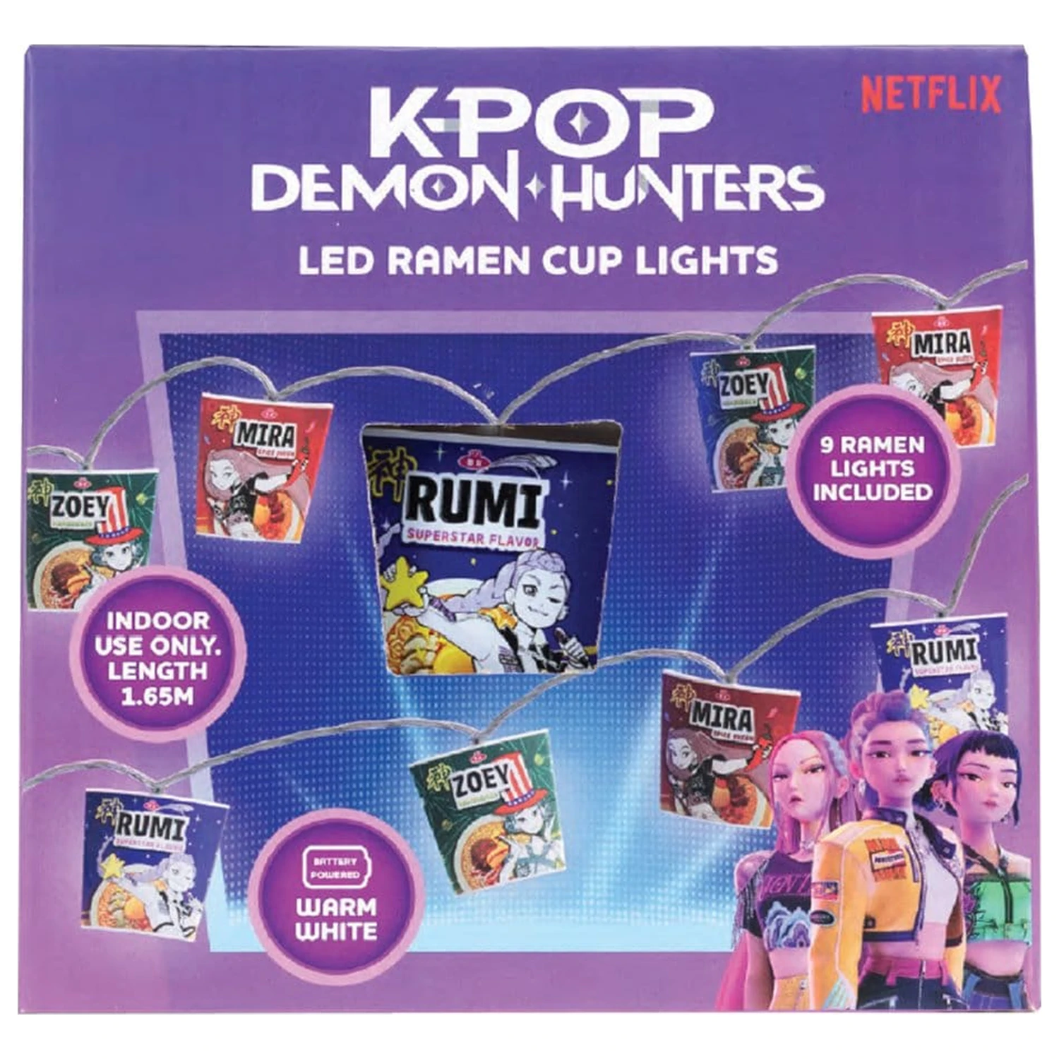 KPop Demon Hunters Ramen lámpafüzér  termékfotó