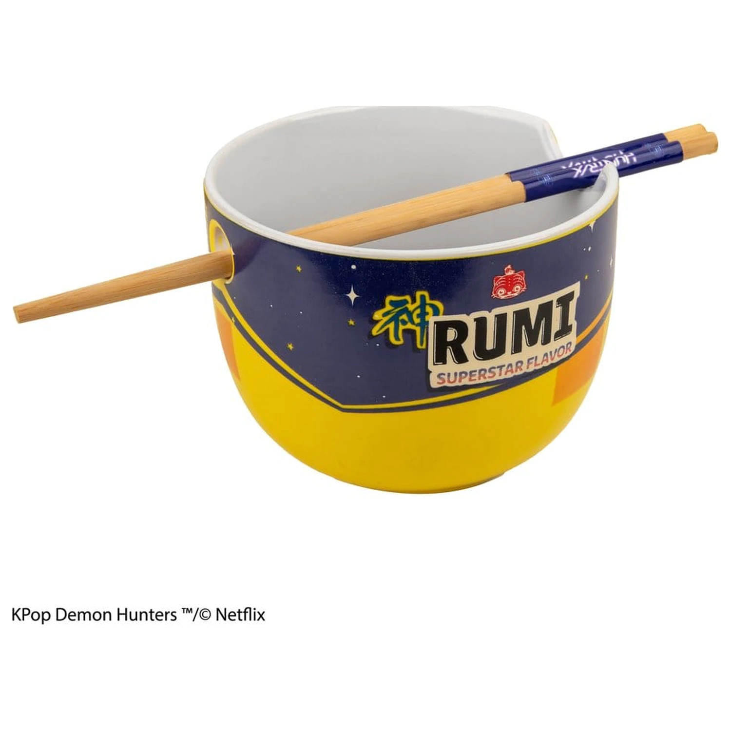 KPop Demon Hunters Rumi Superstar Flavor Ramen tál és evőpálcika termékfotó