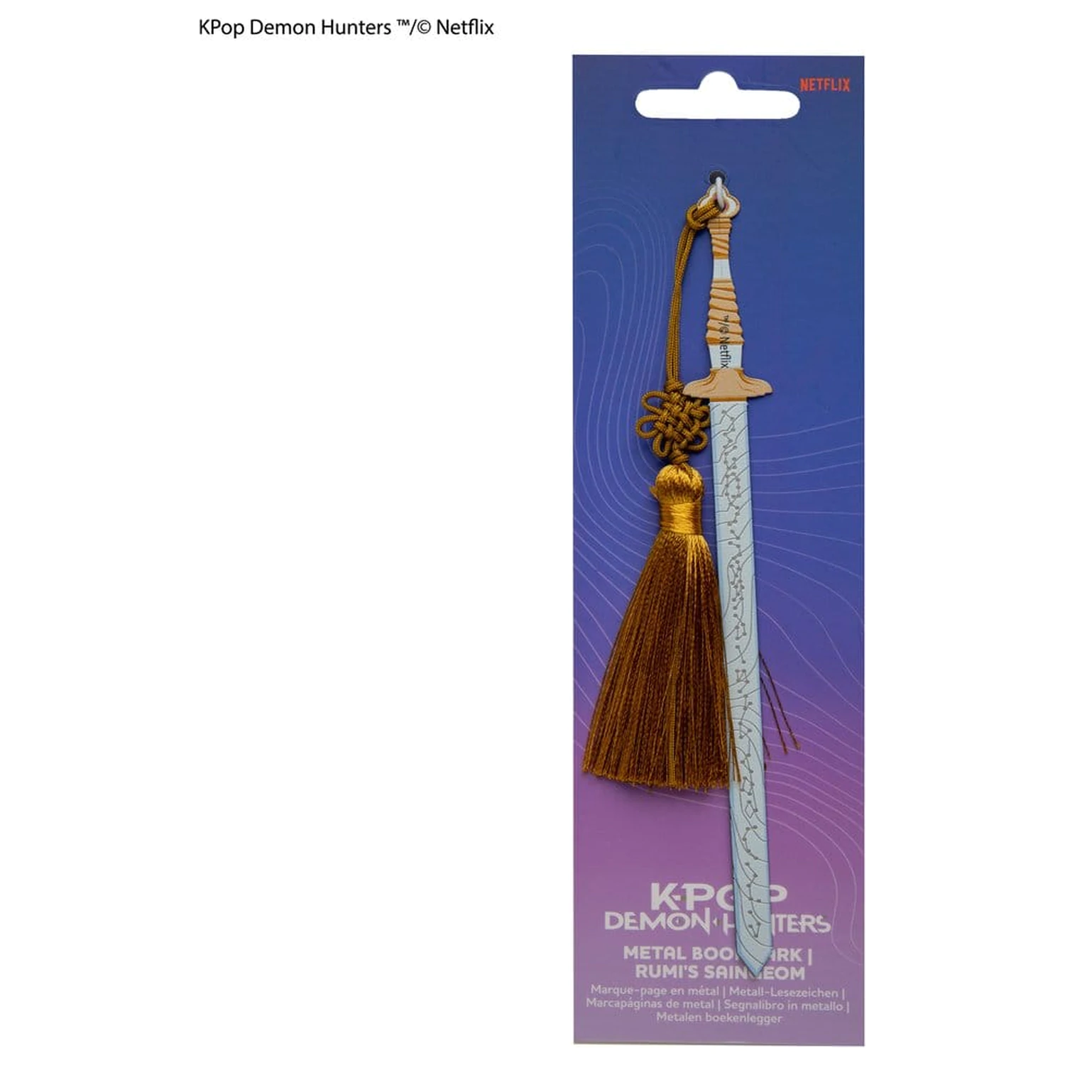 KPop Demon Hunters Rumi's Saingeom fém könyvjelző  termékfotó