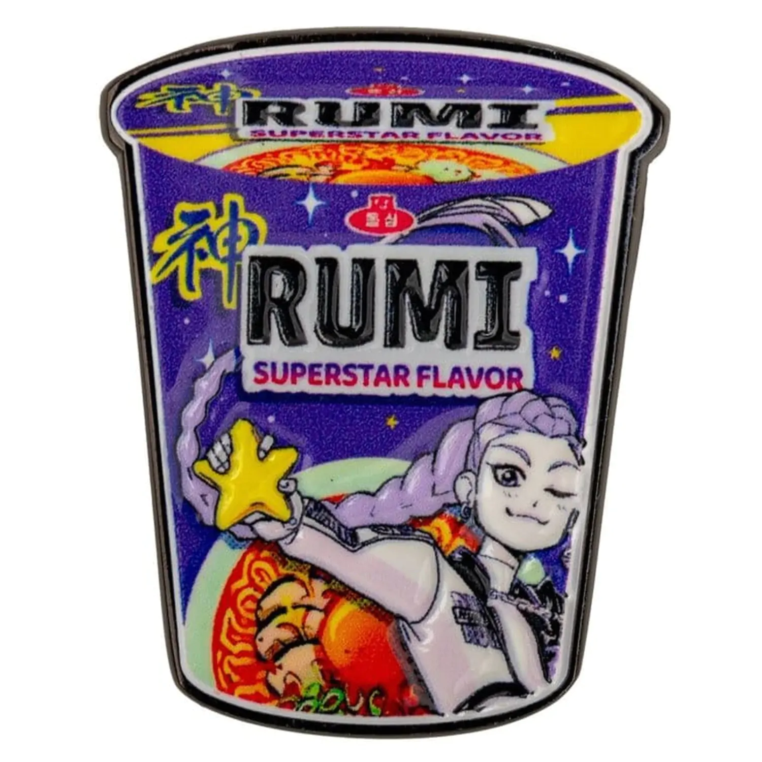KPop Demon Hunters Rumi Superstar Flavor Noodles kitűző  termékfotó