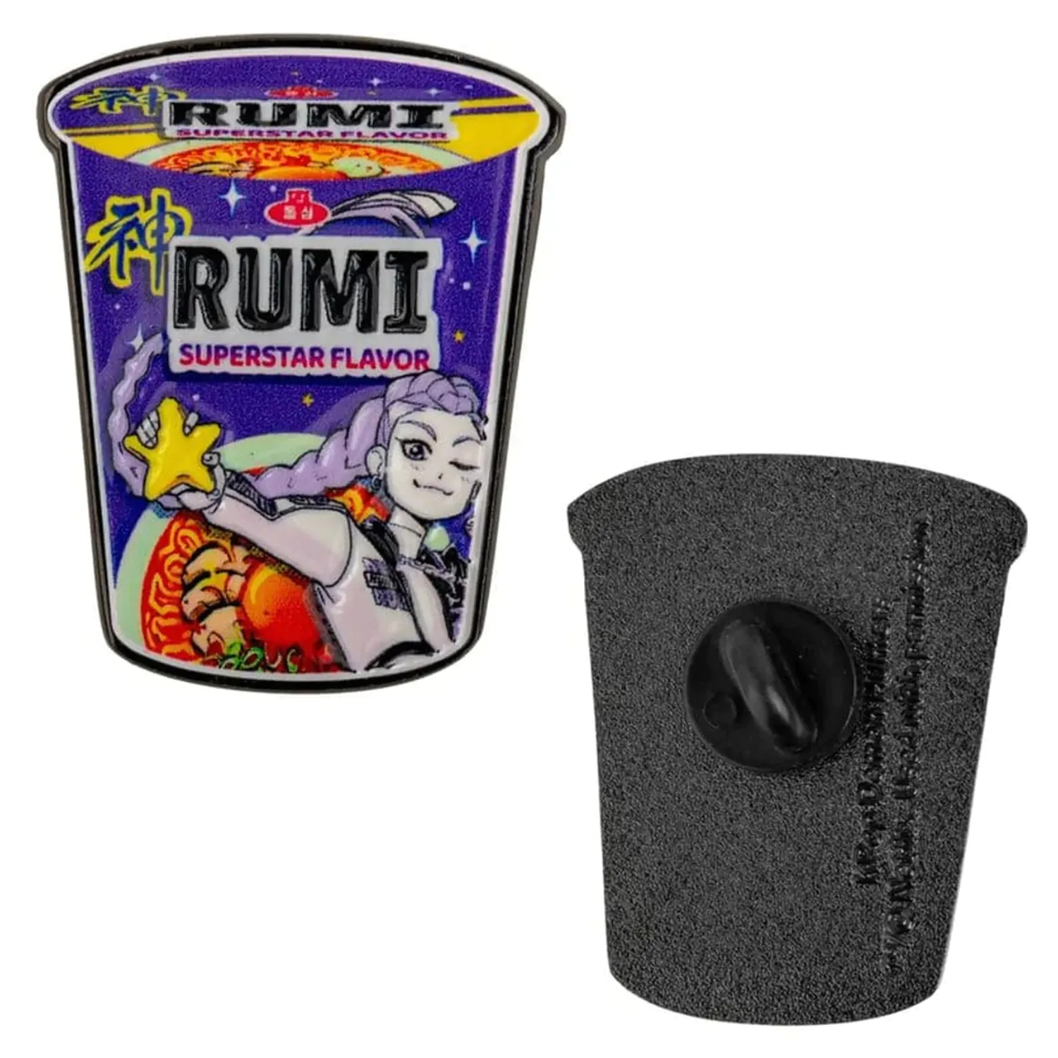 KPop Demon Hunters Rumi Superstar Flavor Noodles kitűző  termékfotó