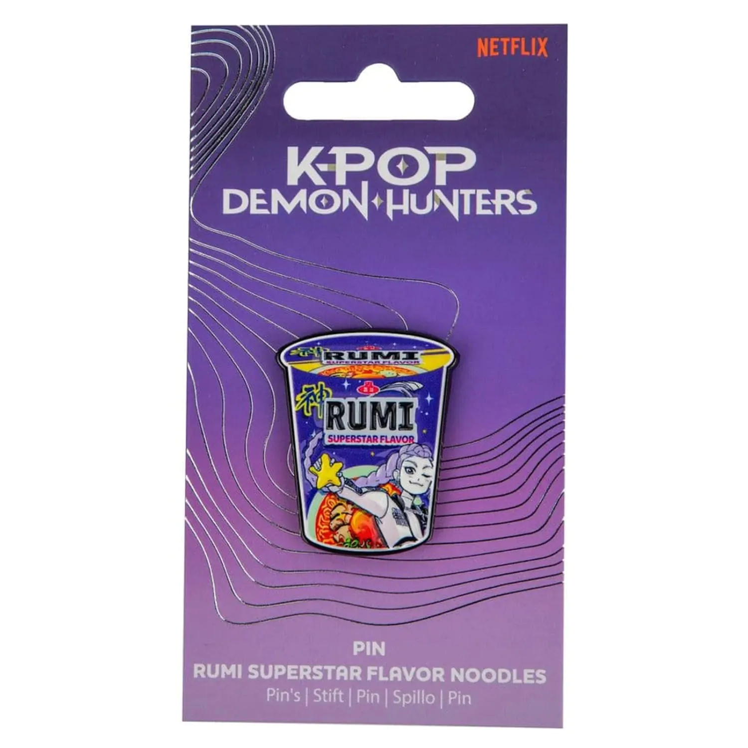 KPop Demon Hunters Rumi Superstar Flavor Noodles kitűző  termékfotó
