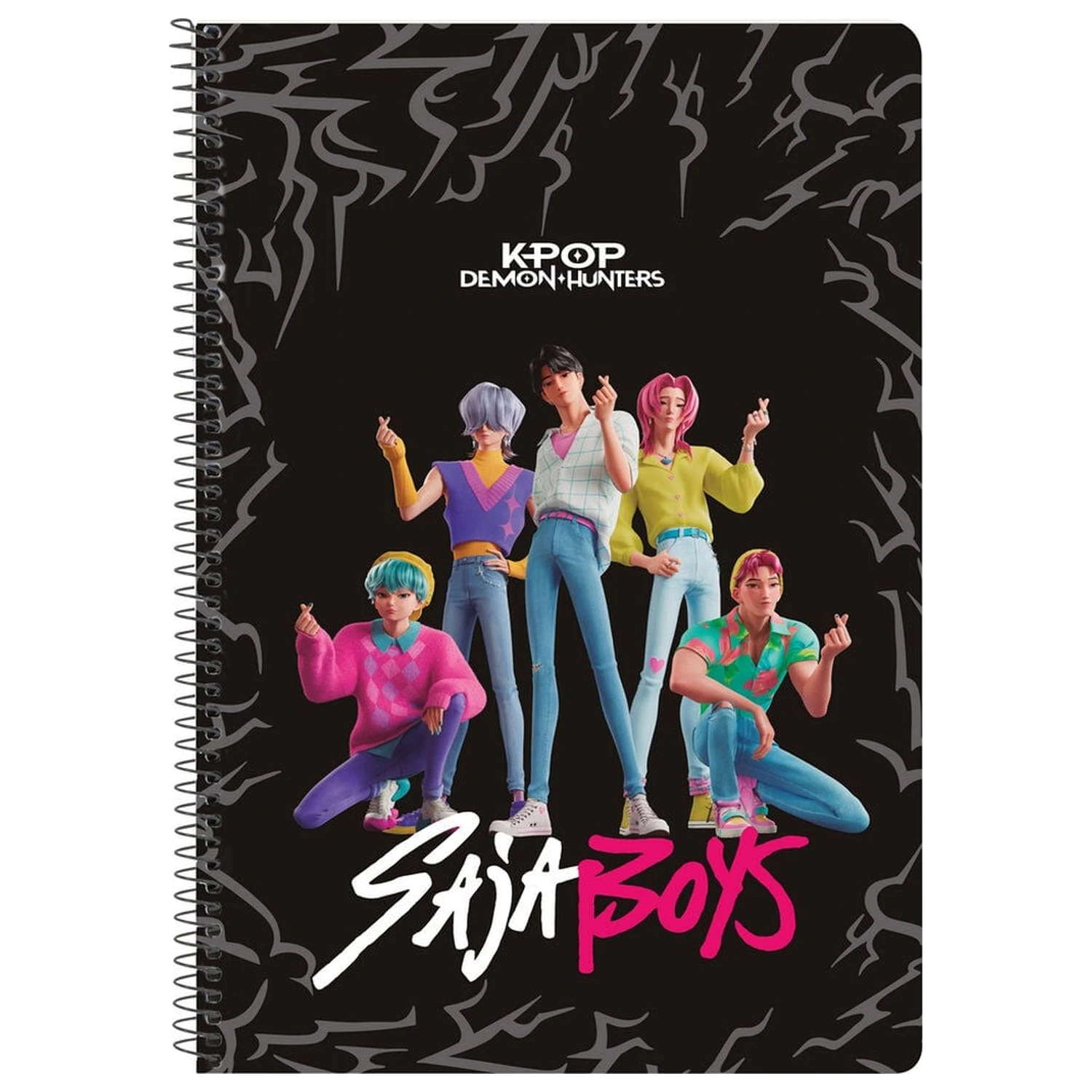 Kpop Demon Hunters Saja Boys A5 jegyzetfüzet termékfotó