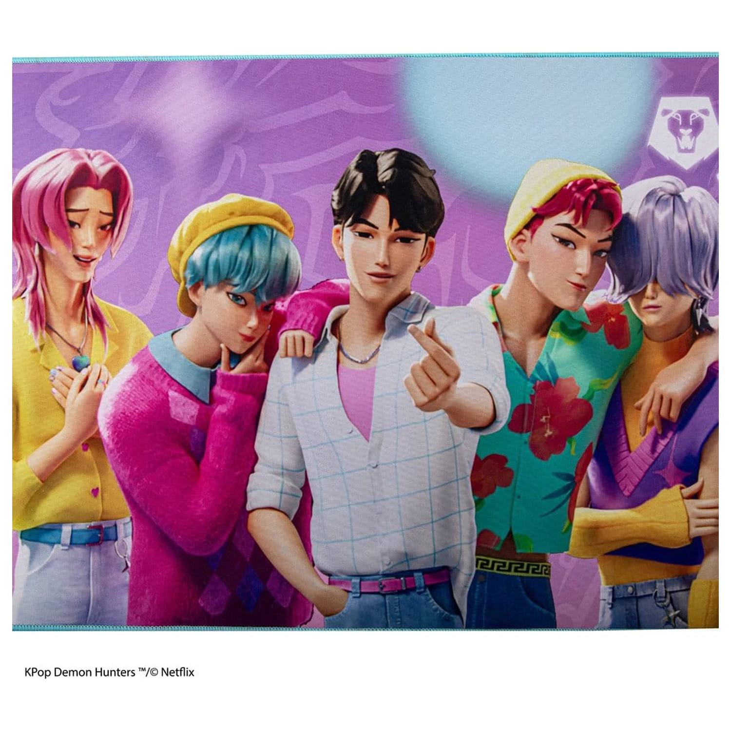 KPop Demon Hunters Saja Boys XL asztali alátét termékfotó