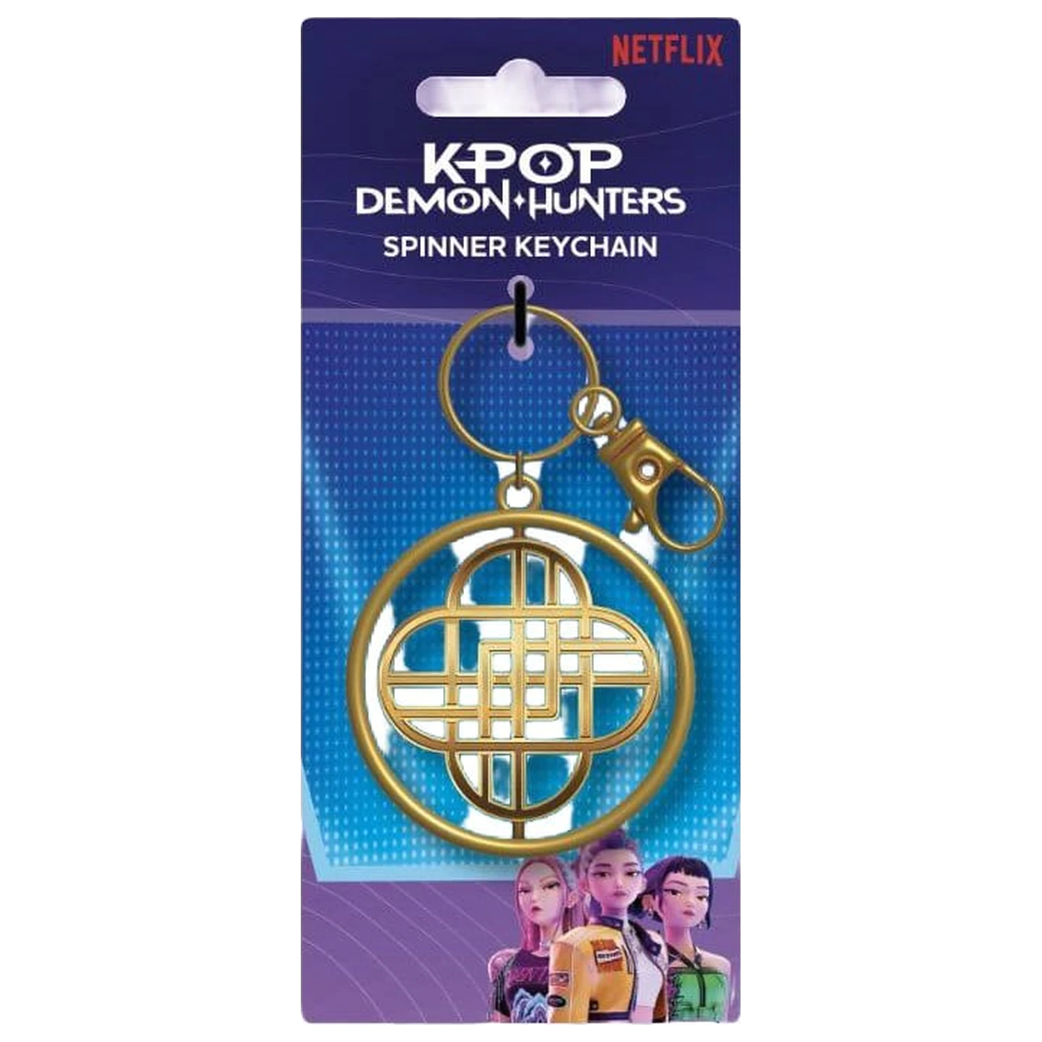 KPop Demon Hunters Spinner kulcstartó Golden termékfotó
