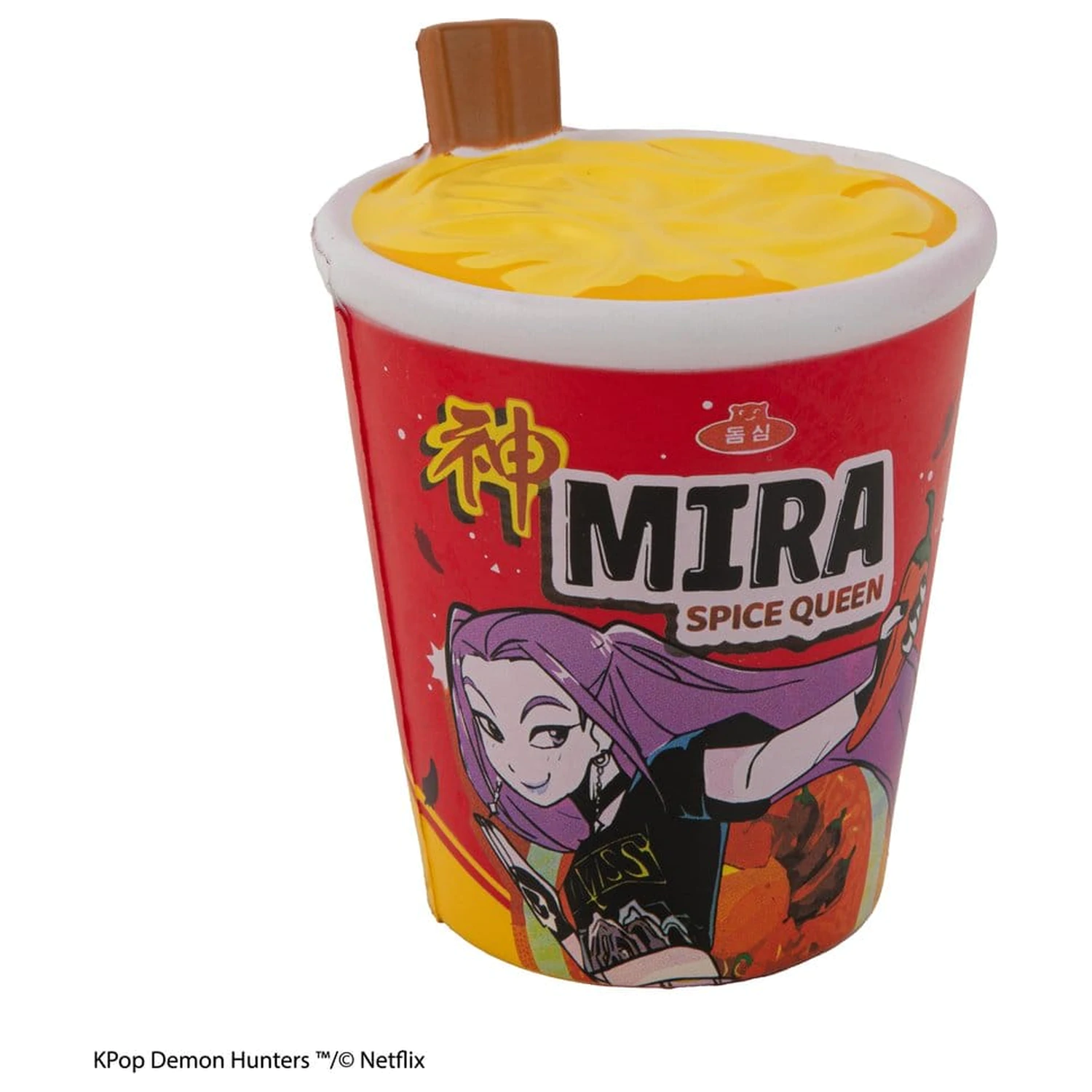 KPop Demon Hunters Squishy Mira Spice Queen Noodles Anti Stress figura termékfotó