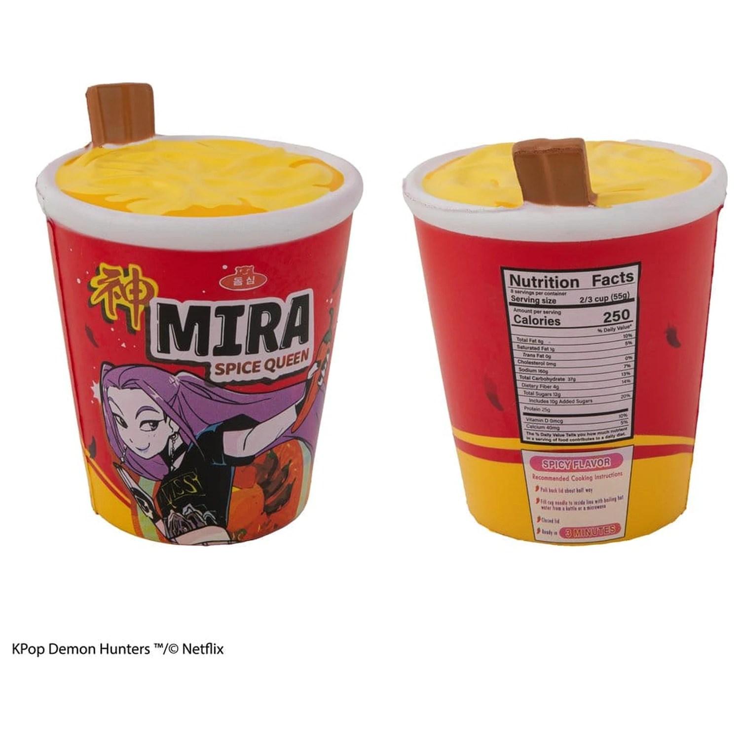 KPop Demon Hunters Squishy Mira Spice Queen Noodles Anti Stress figura termékfotó