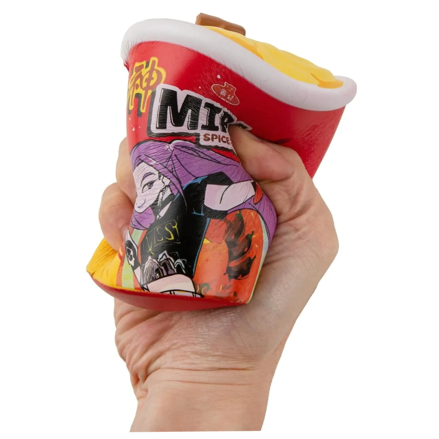 KPop Demon Hunters Squishy Mira Spice Queen Noodles Anti Stress figura termékfotó
