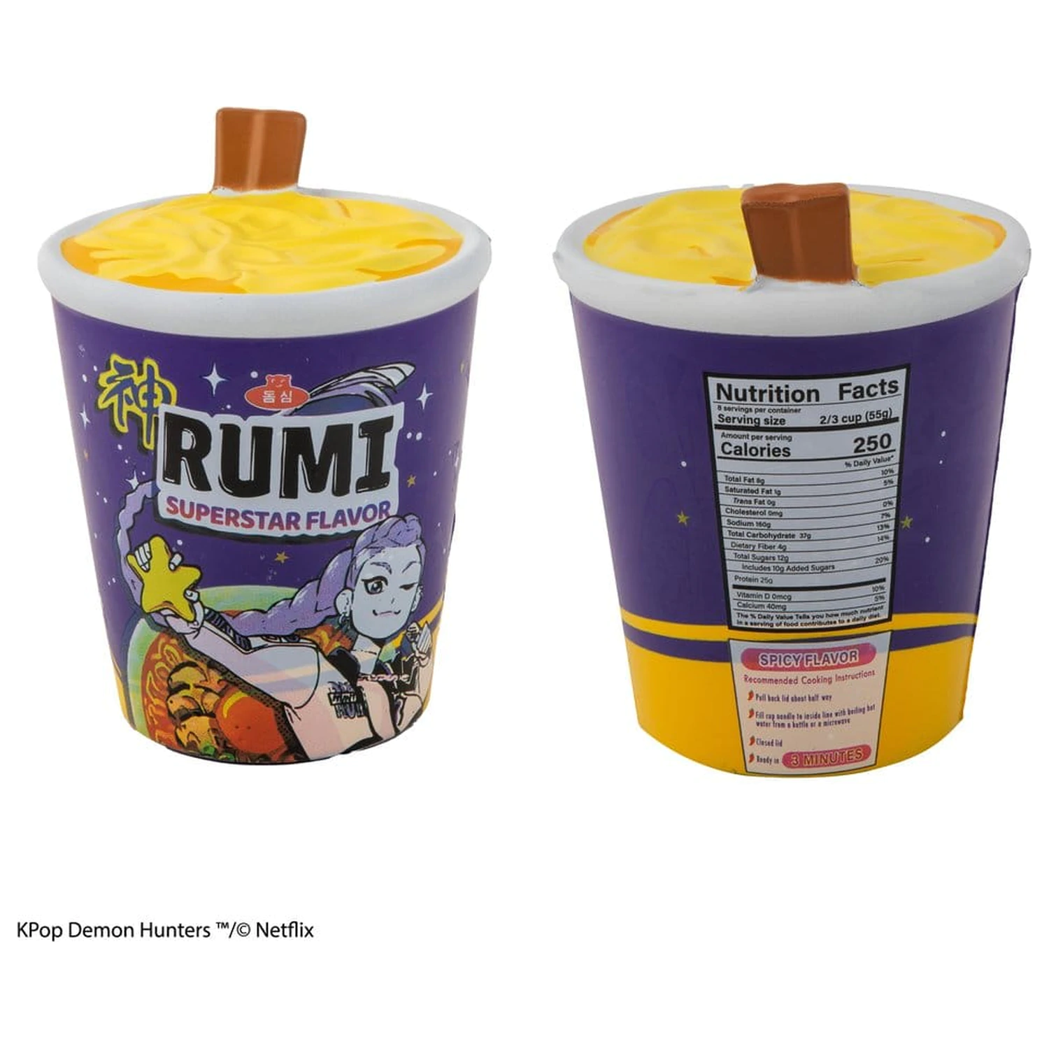 KPop Demon Hunters Squishy Rumi Superstar Flavor Noodles Anti Stress figura termékfotó
