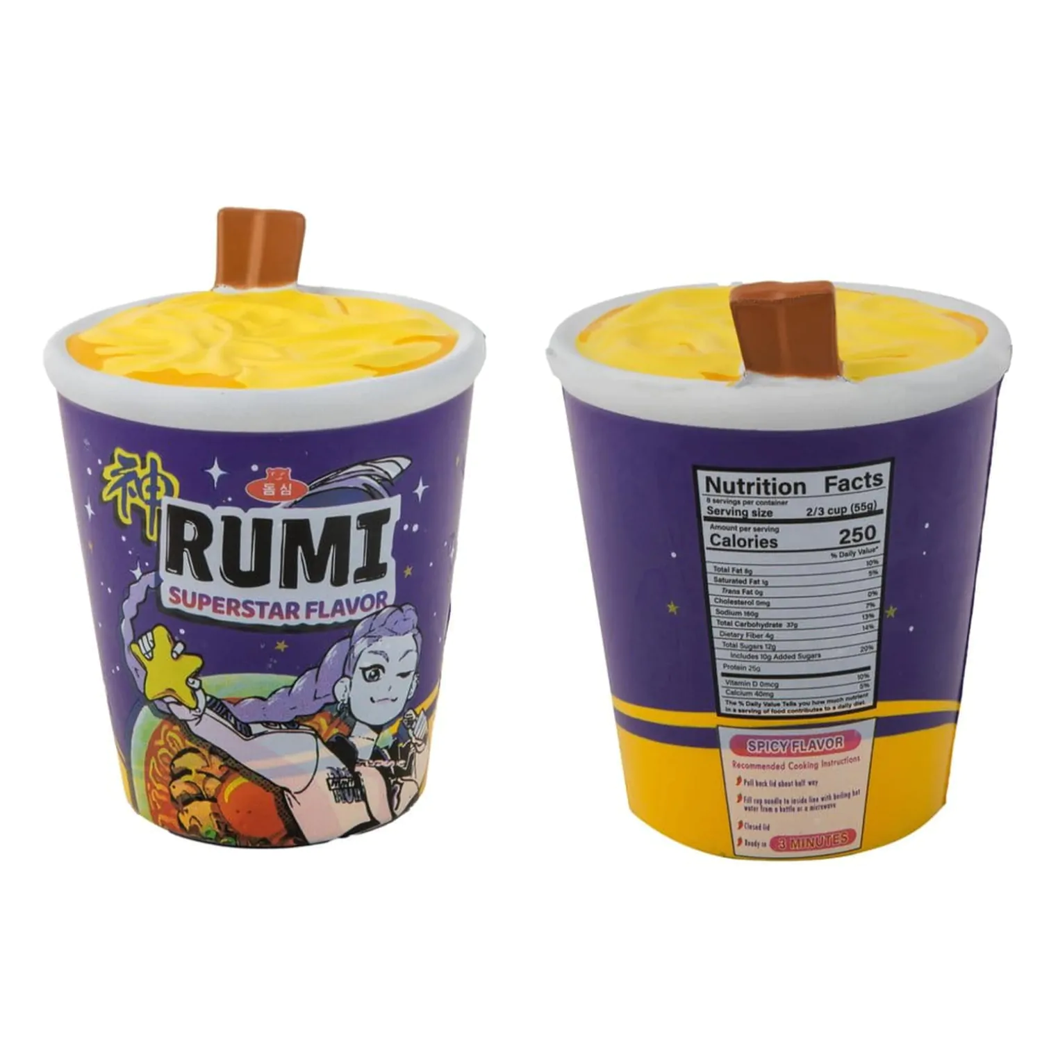 KPop Demon Hunters Squishy Rumi Superstar Flavor Noodles Anti Stress figura termékfotó