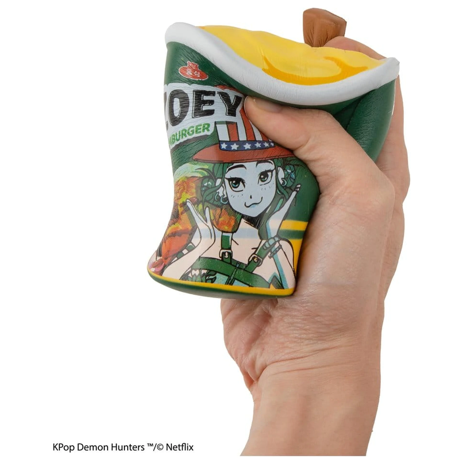 KPop Demon Hunters Squishy Zoey Hamburger Noodles Anti Stress figura termékfotó