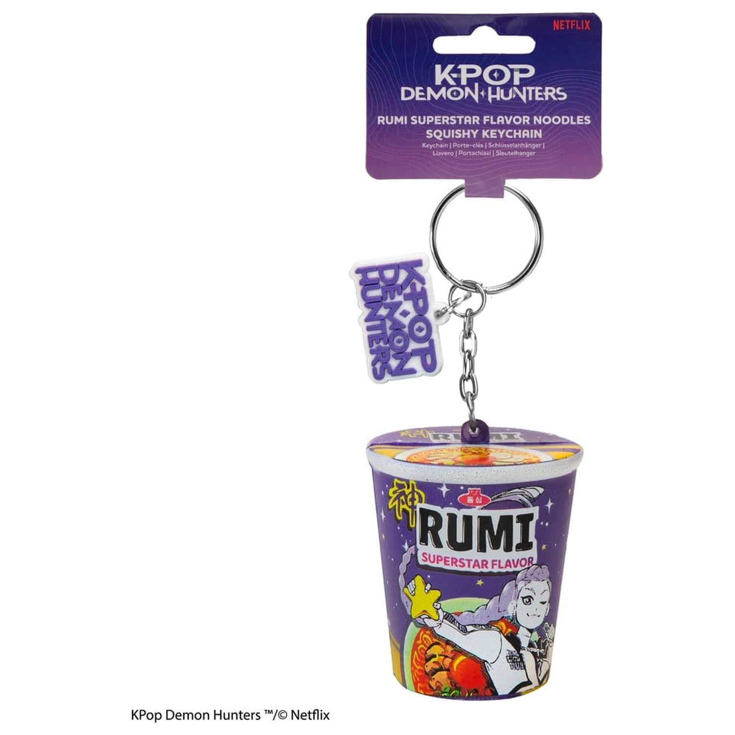 KPop Demon Hunters Superstar Flavor Noodles Squishy kulcstartó Rumi  termékfotó