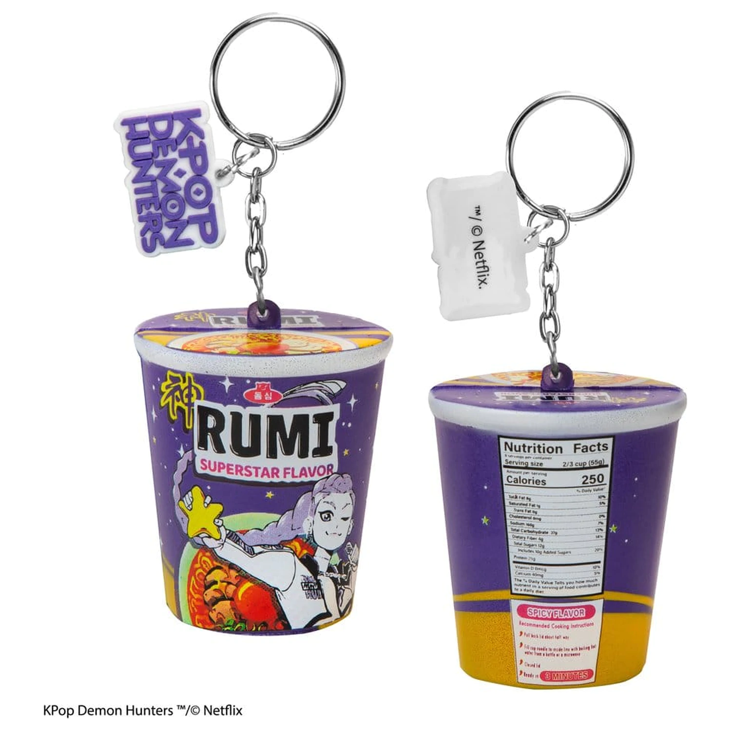 KPop Demon Hunters Superstar Flavor Noodles Squishy kulcstartó Rumi  termékfotó