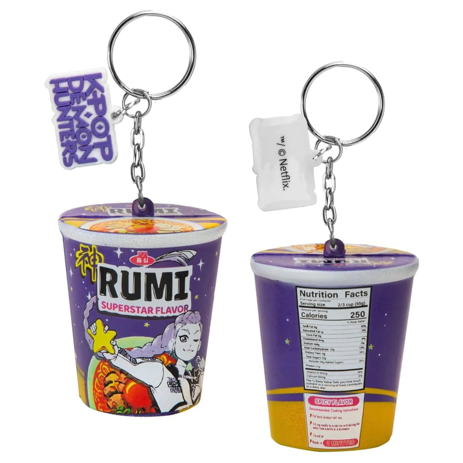 KPop Demon Hunters Superstar Flavor Noodles Squishy kulcstartó Rumi  termékfotó