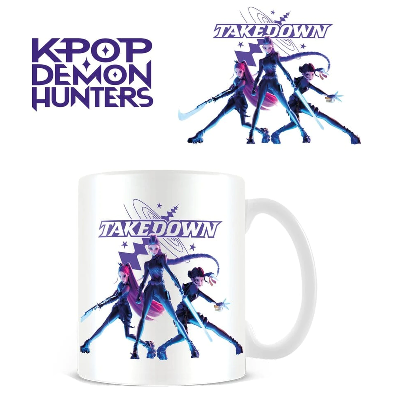 KPop Demon Hunters Takedown White bögre  termékfotó