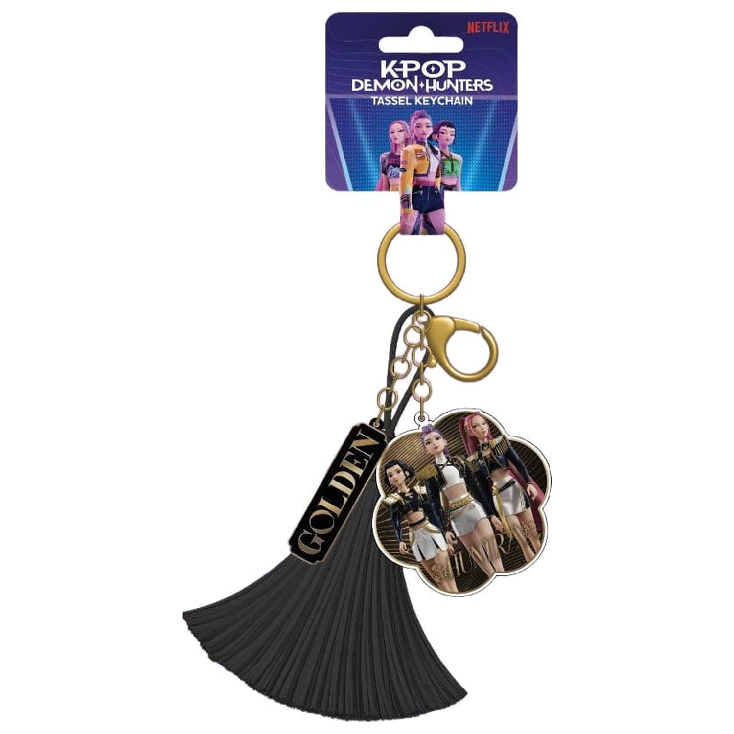 KPop Demon Hunters Tassel kulcstartó Golden termékfotó