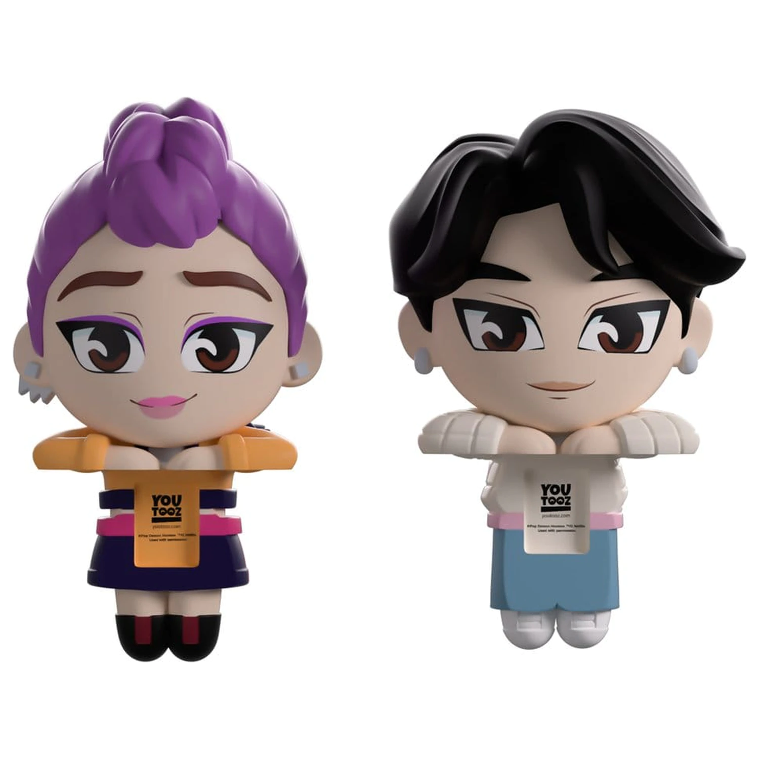 KPop Demon Hunters Vinyl figurák Jinu & Rumi Monitor Buddiez 6 cm termékfotó