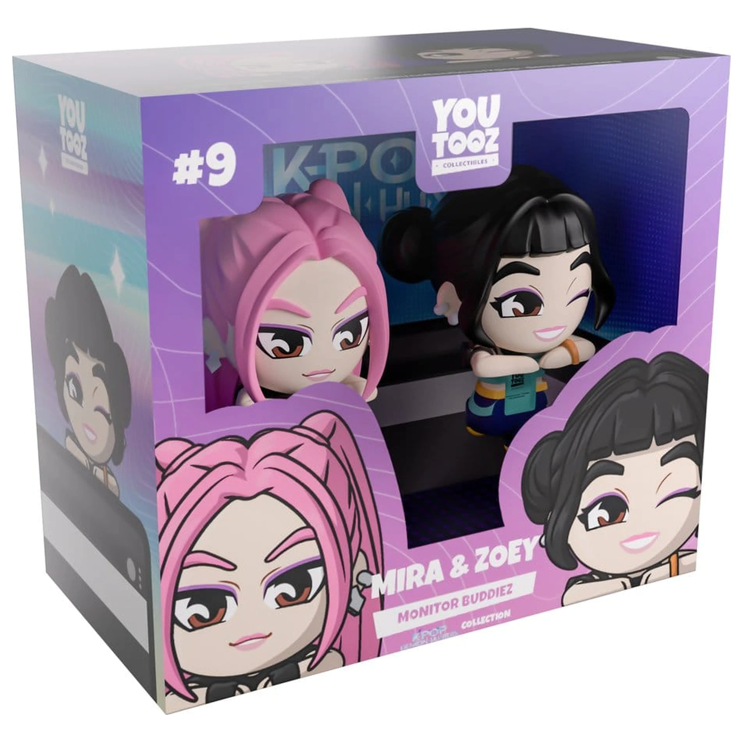 KPop Demon Hunters Vinyl figurák Mira & Zoey Monitor Buddiez 6 cm termékfotó