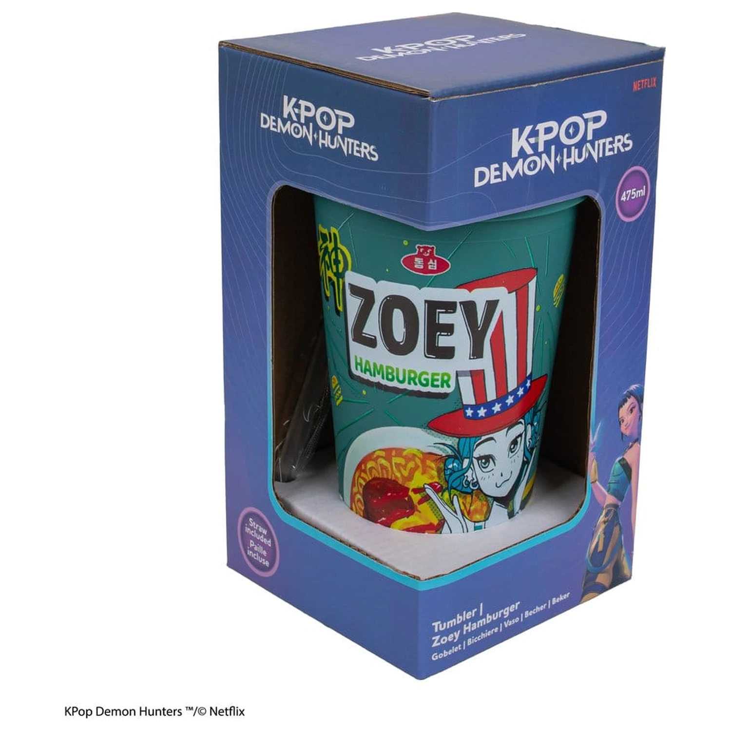 KPop Demon Hunters Zoey Hamburger pohár bögre  termékfotó