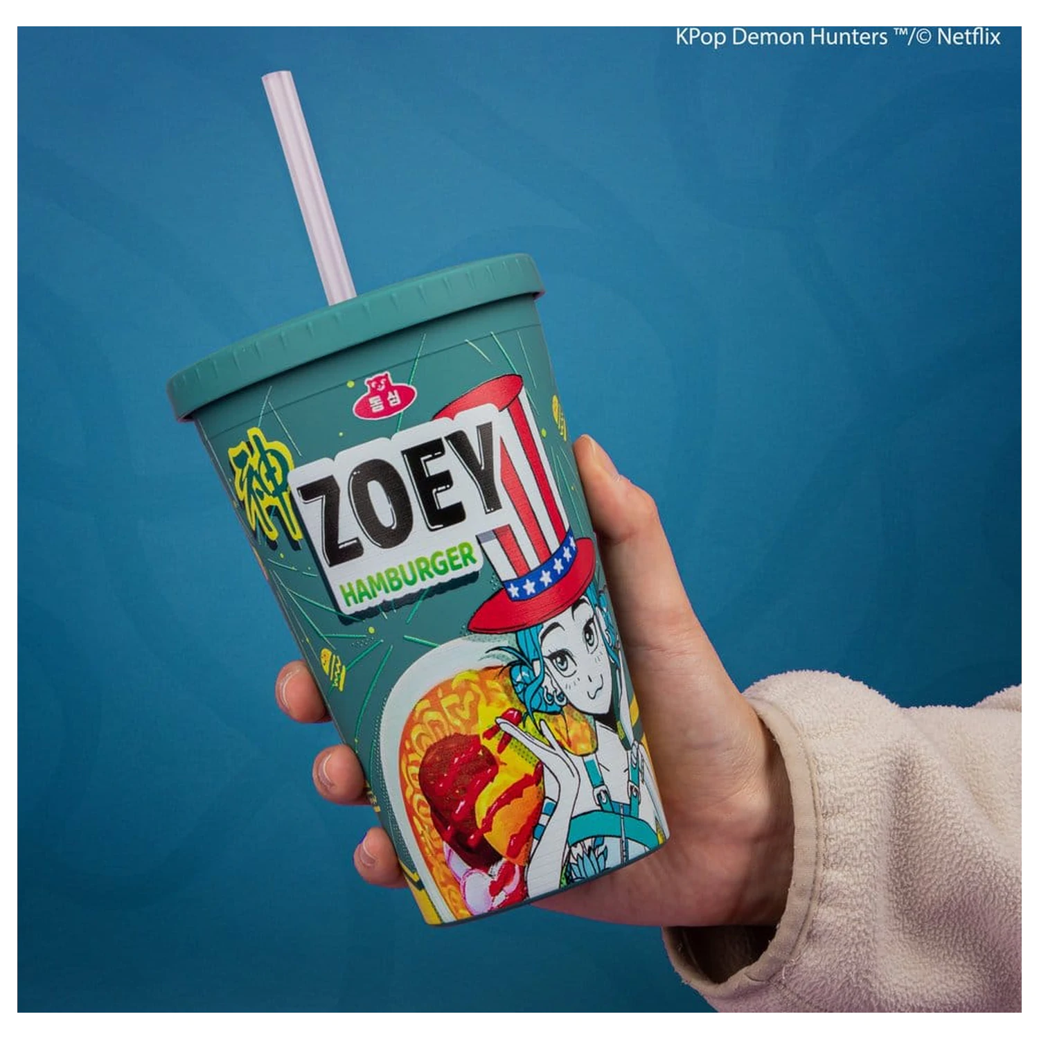 KPop Demon Hunters Zoey Hamburger pohár bögre  termékfotó
