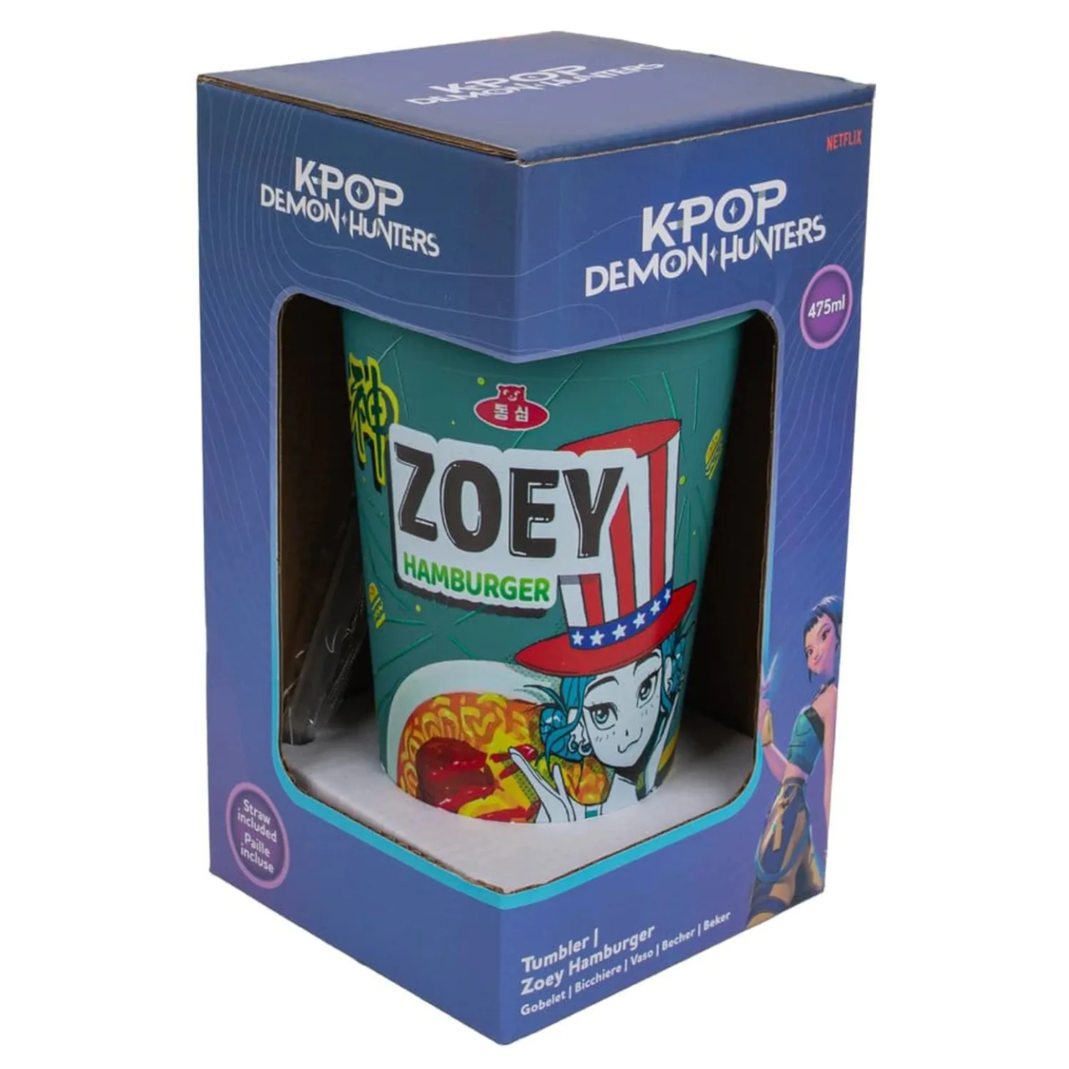 KPop Demon Hunters Zoey Hamburger pohár bögre  termékfotó
