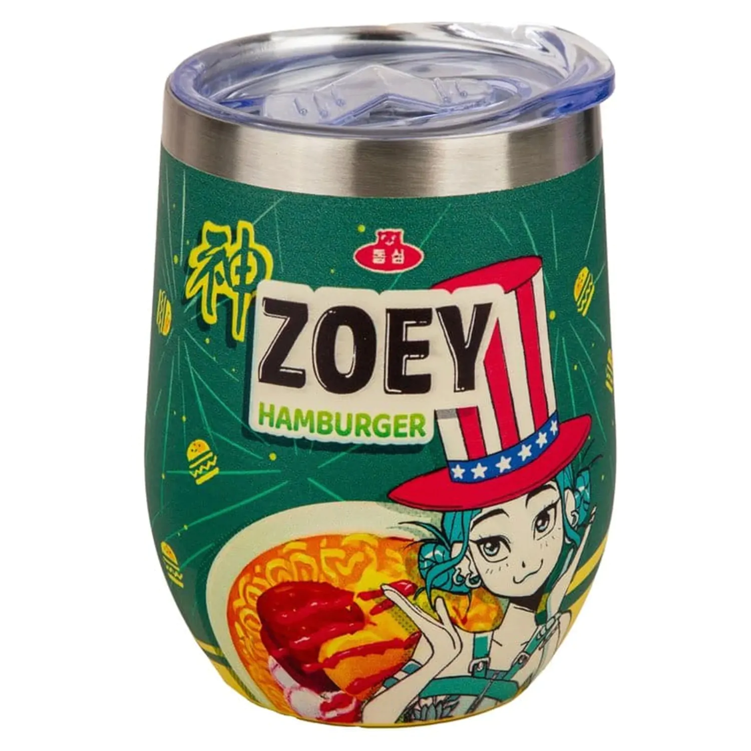 KPop Demon Hunters Zoey Hamburger utazó bögre  termékfotó