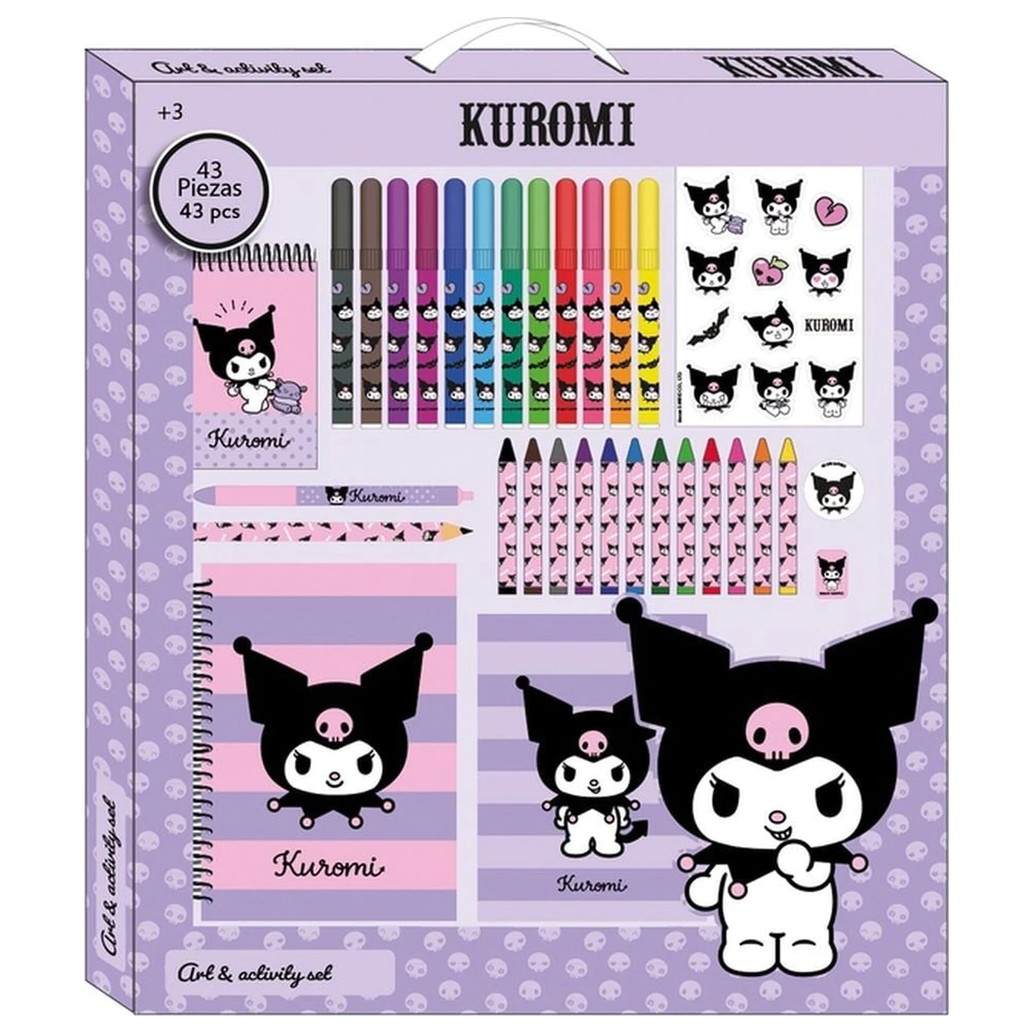 Kuromi Hello Kitty színező csomag 43db-os termékfotó