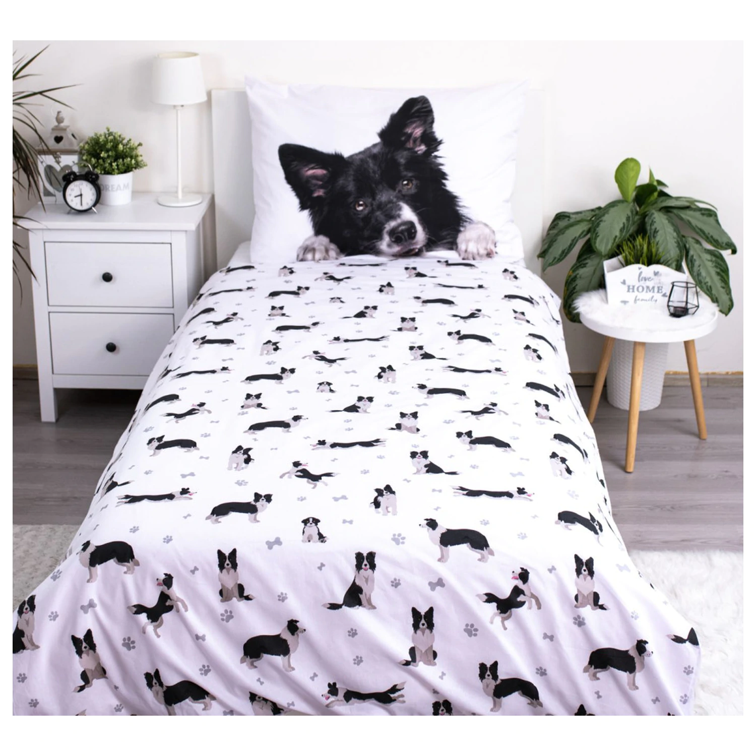 Kutyás Border Collie ágyneműhuzat termékfotó