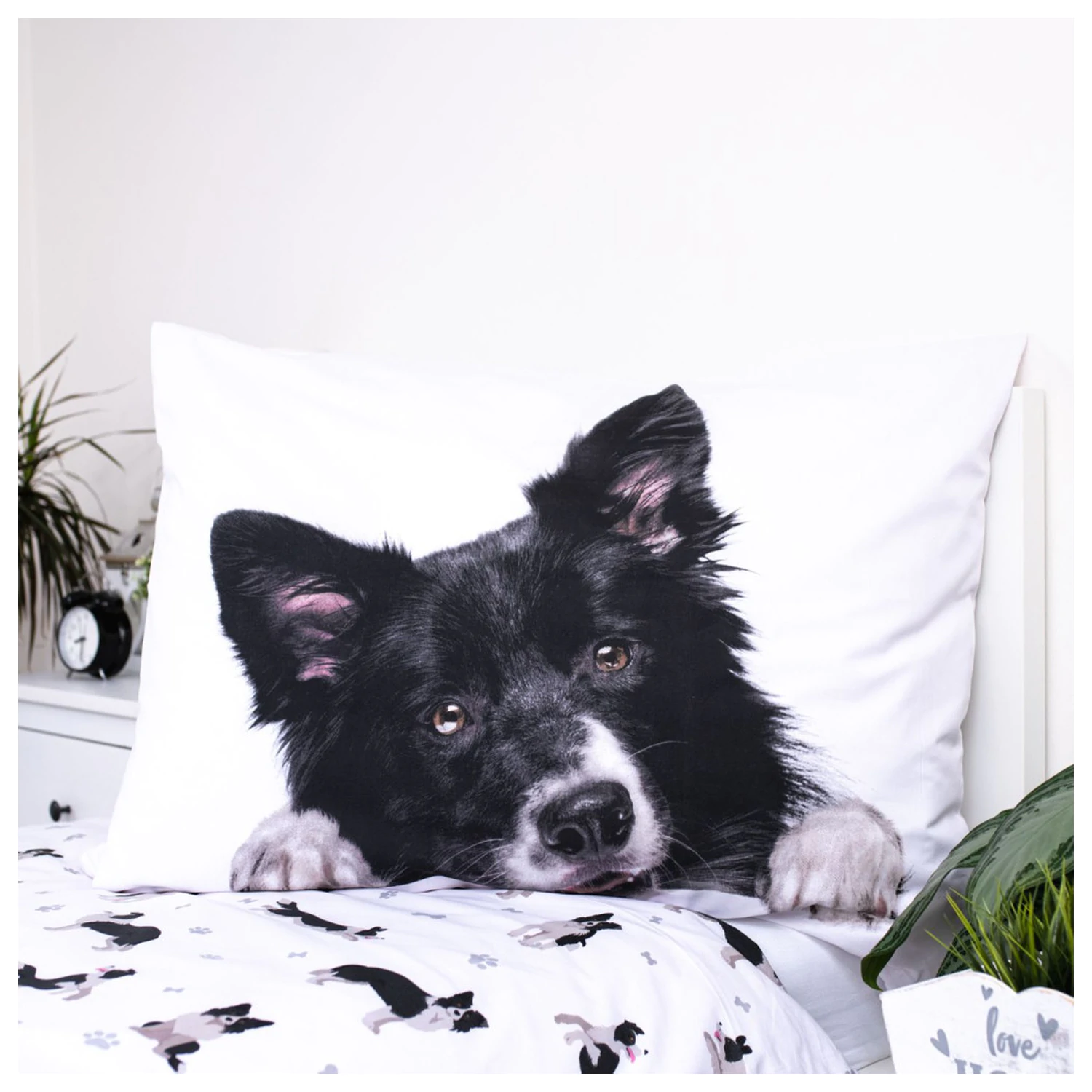 Kutyás Border Collie ágyneműhuzat termékfotó