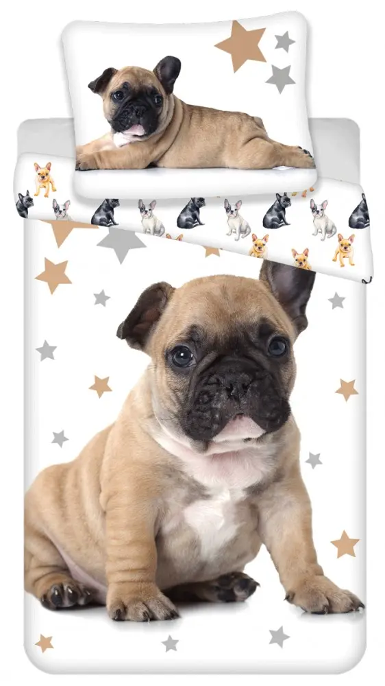 Kutyás, French Bulldogs ágyneműhuzat 140×200cm, 70×90 cm termékfotó