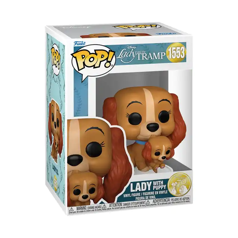 Lady and the Tramp Funko POP! Disney Vinyl figura Lady w/puppy 9 cm termékfotó