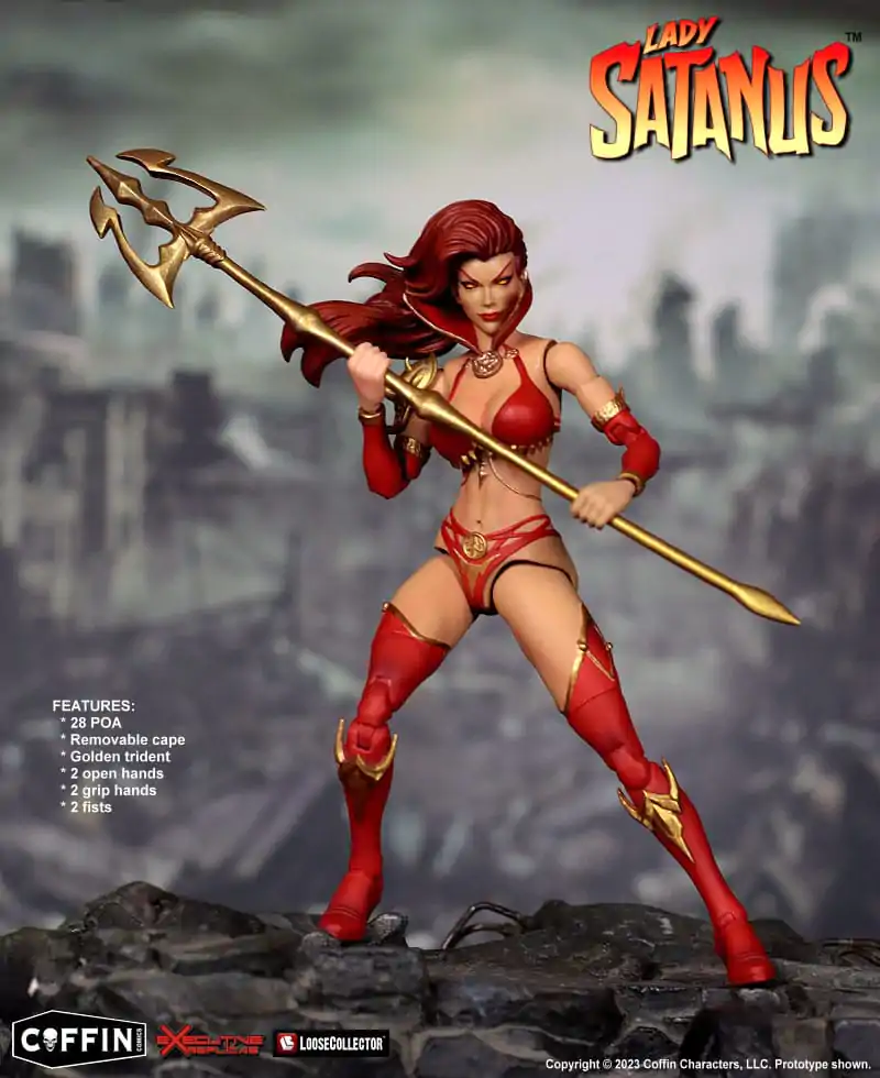 Lady Satanus Executive 1/12 Lady Satanus replika akciófigura 15 cm termékfotó