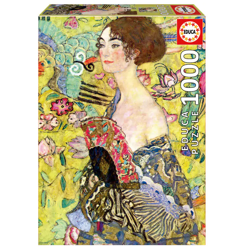 Lady with a Fan, Gustav Klimt puzzle 1000db-os termékfotó