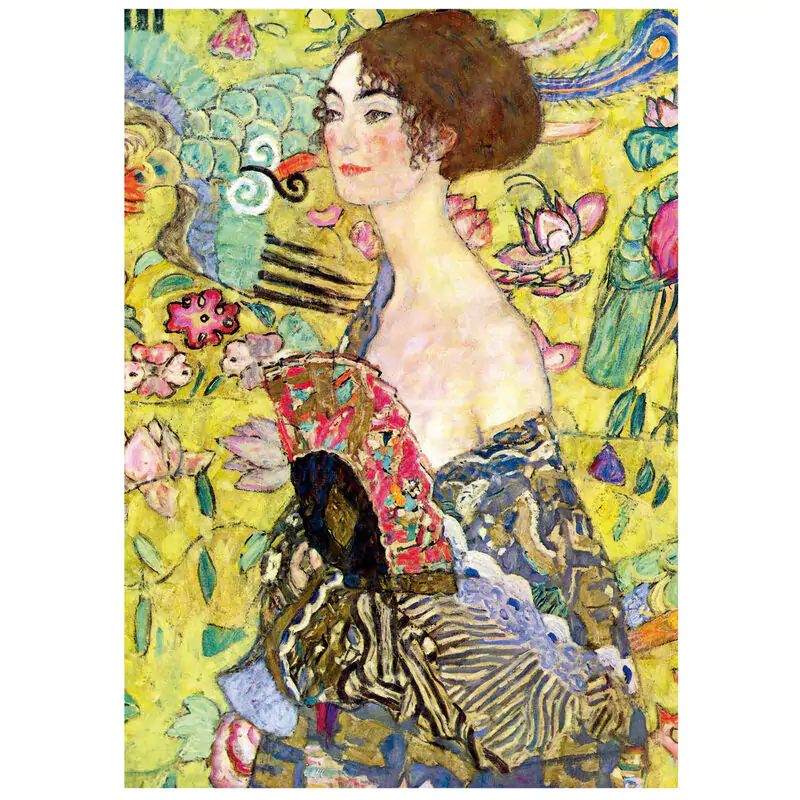 Lady with a Fan, Gustav Klimt puzzle 1000db-os termékfotó