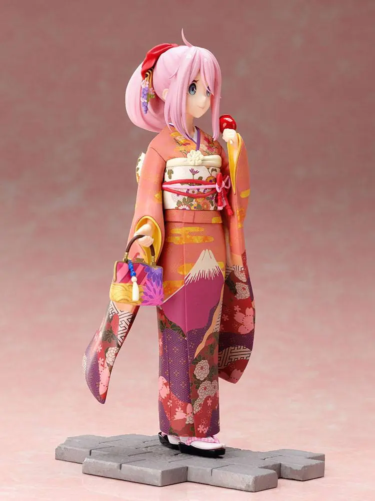 Laid-Back Camp 1/7 Nadeshiko Kagamihara Furisode Ver. PVC szobor figura 21 cm termékfotó