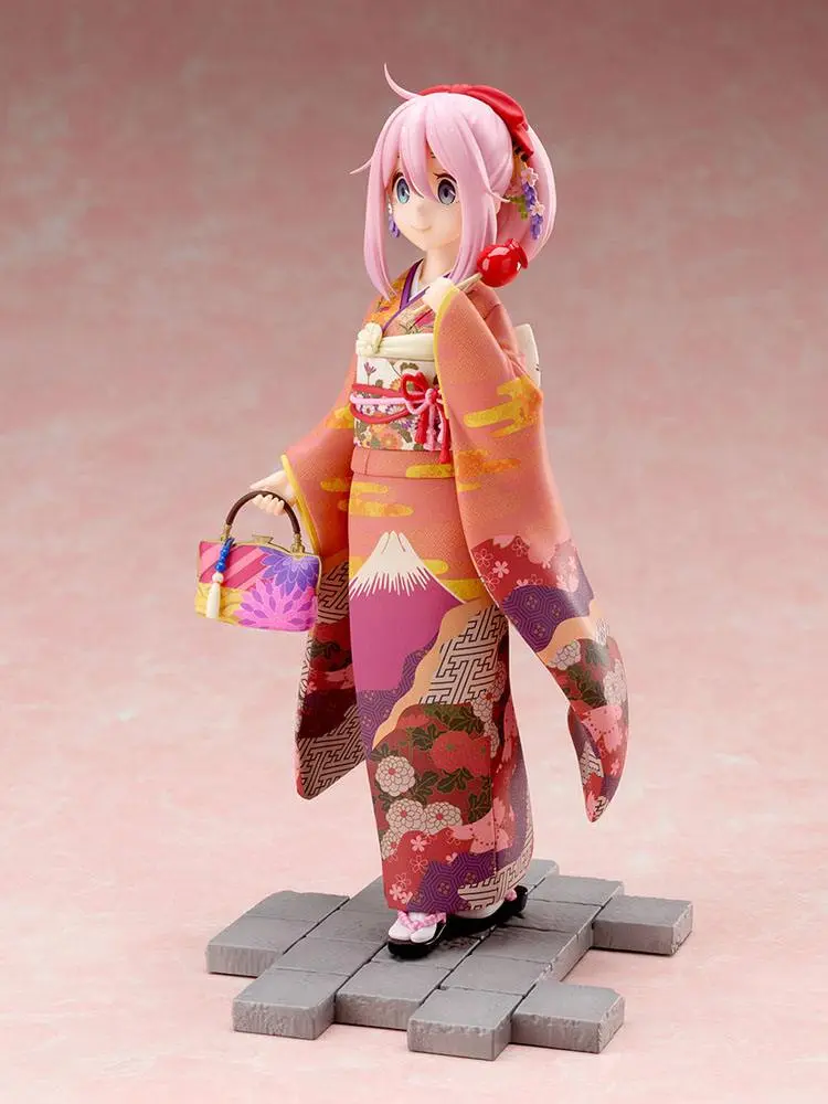 Laid-Back Camp 1/7 Nadeshiko Kagamihara Furisode Ver. PVC szobor figura 21 cm termékfotó