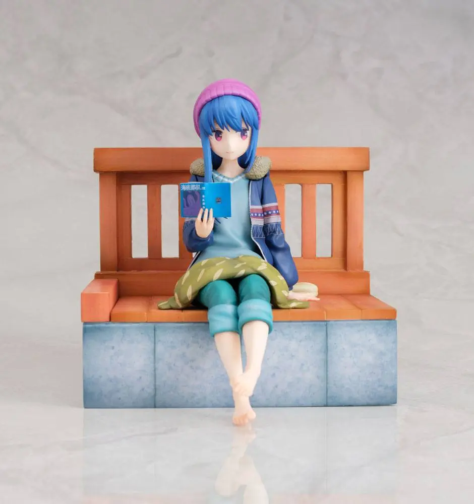 Laid-Back Camp 1/7 Rin Shima Footbath Ver. PVC szobor figura 17 cm termékfotó