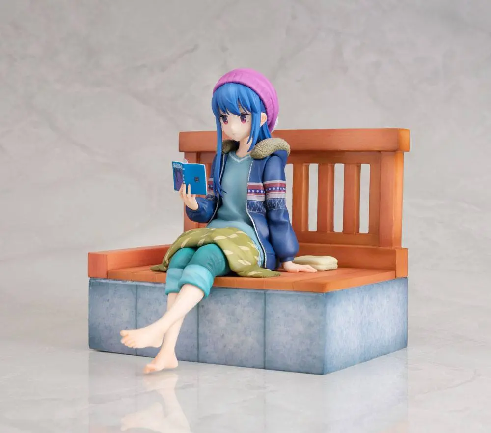 Laid-Back Camp 1/7 Rin Shima Footbath Ver. PVC szobor figura 17 cm termékfotó