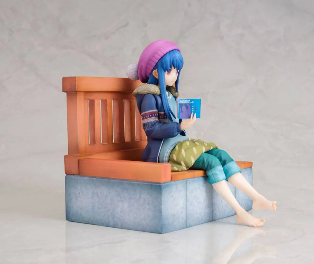 Laid-Back Camp 1/7 Rin Shima Footbath Ver. PVC szobor figura 17 cm termékfotó
