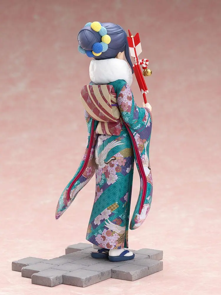 Laid-Back Camp 1/7 Rin Shima Furisode Ver. PVC szobor figura 21 cm termékfotó