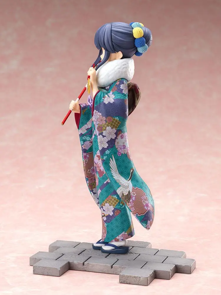Laid-Back Camp 1/7 Rin Shima Furisode Ver. PVC szobor figura 21 cm termékfotó