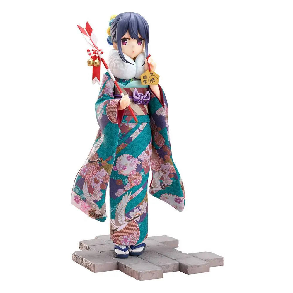 Laid-Back Camp 1/7 Rin Shima Furisode Ver. PVC szobor figura 21 cm termékfotó
