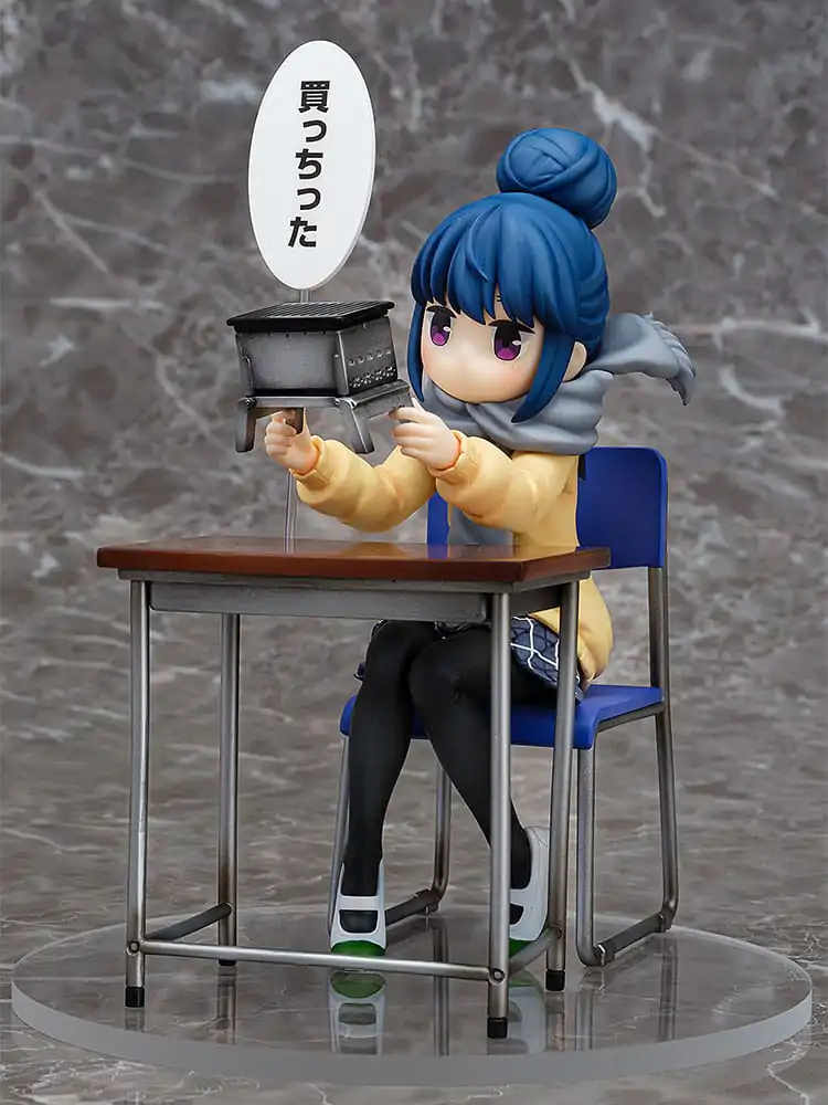 Laid-Back Camp 1/7 Rin Shima: Look What I Bought Ver. PVC szobor figura 14 cm termékfotó