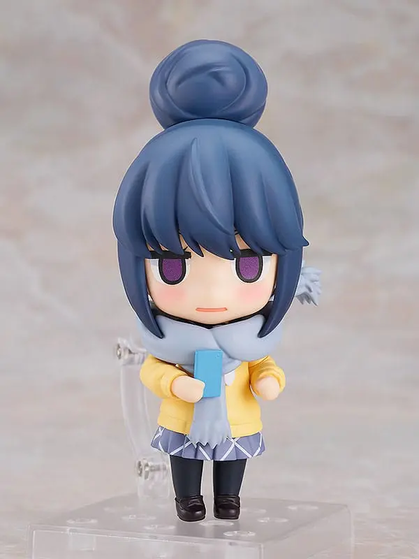 Laid-Back Camp Nendoroid akciófigura Nadeshiko Rin Shima: School Uniform Ver. 10 cm termékfotó