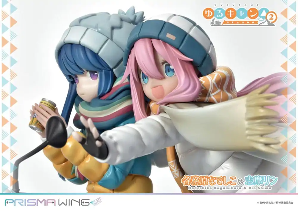 Laid-Back Camp Prisma Wing 1/7 Nadeshiko Kagamihara & Rin Shima PVC szobor figura 24 cm termékfotó