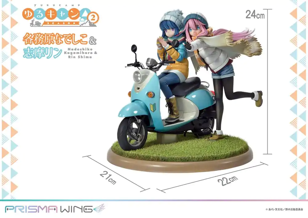 Laid-Back Camp Prisma Wing 1/7 Nadeshiko Kagamihara & Rin Shima PVC szobor figura 24 cm termékfotó