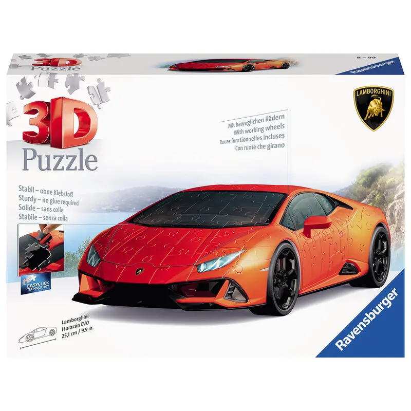 Lamborghini Huracan EVO 3D puzzle 108db-os termékfotó